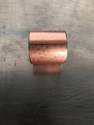 Red Bronze Polymer Plain Bearings , Tin / Copper Plated Split Steel Bushing Better Performance